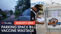 Car owners boo Velasco parking space bill; Lawmakers push probe on vaccine wastage