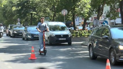 BEŞİKTAŞ'TA SKUTER DENETİMİ, ÖDEMEYECEĞİM, YIRTIP ATACAĞIM