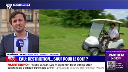 Aurélien Taché: "Nous pouvons mettre quelques parties de golf en suspens le temps de la sécheresse"