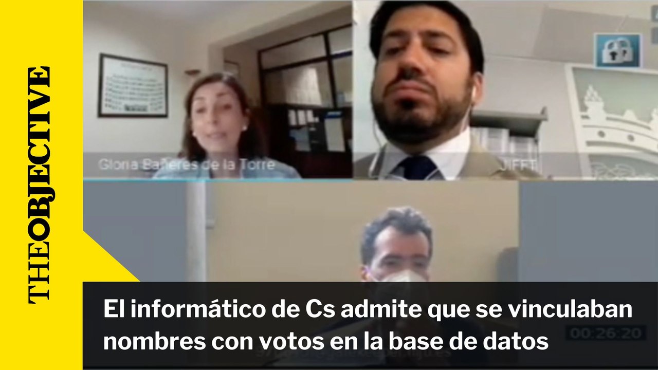El informático de Cs admite que se vinculaban nombres con votos en la base de datos