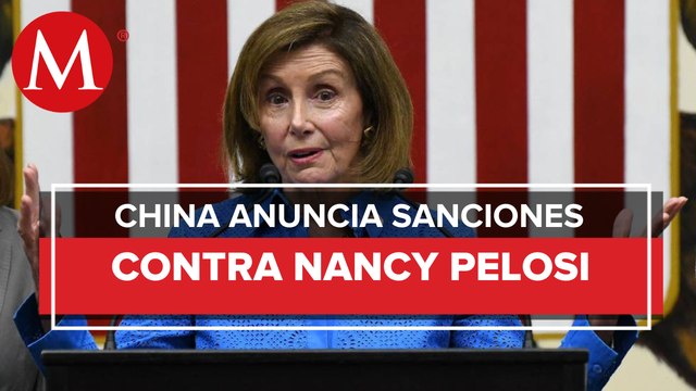 China anuncia sanciones contra Pelosi tras visita a Taiwán: interfirió en asuntos internos