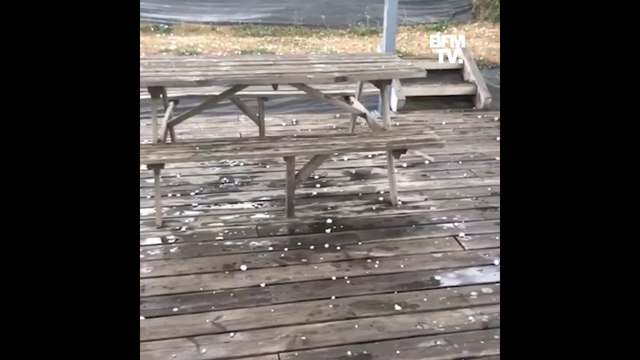 Cantal: un orage de grêle s'abat dans la ville de Saint-Flour