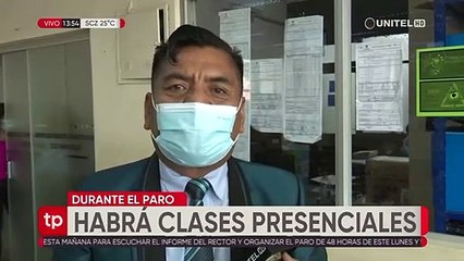 Educación determina que lunes y martes, en el paro cívico se pase clases en Santa Cruz