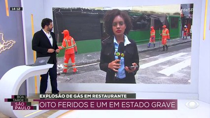 Explosão de gás em restaurante deixa oito feridos