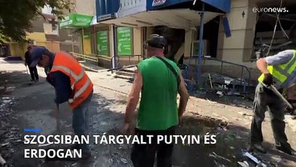 Heves orosz bombázások a Donbasz régió városaiban