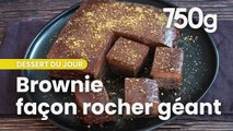 Recette du brownie façon rocher géant au praliné - 750g