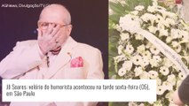 Velório de Jô Soares é marcado por homenagem de Silvio Santos e presença de famosos. Fotos