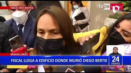 Fiscal sobre muerte de Diego Bertie: "Definitivamente él ha caído. No hay signos de violencias”