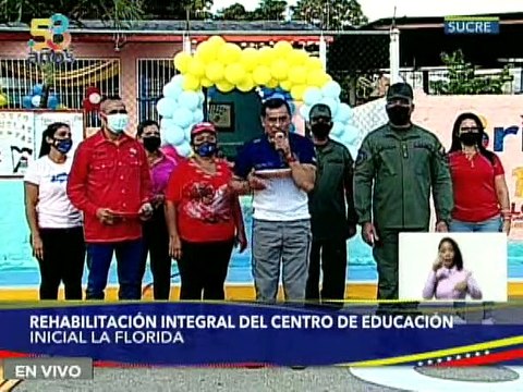 Rehabilitado Centro de Educación Inicial La Florida del municipio Andrés Eloy Blanco en Sucre