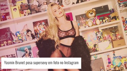 Provocante! Yasmin Brunet surge em ensaio sexy de lingerie: 'Muito prazer, a sua bonequinha'