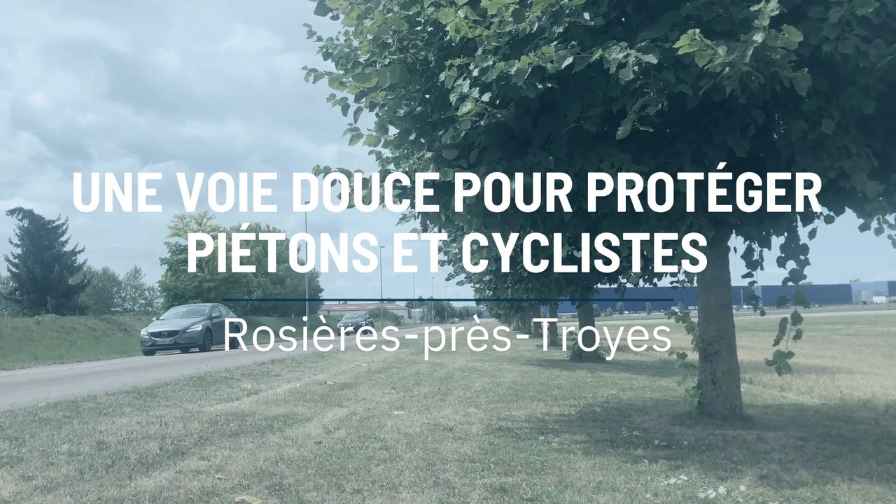 Une voie douce pour protéger piétons et cyclistes
