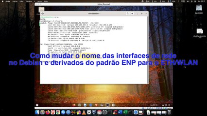 Como mudar o nome da interface de rede do padrão enp para eth