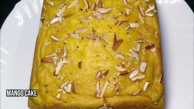Eggless Mango Cake Recipe I Mango Cake Without Oven I Fresh Mango Sponge Cake I By BOJANAM