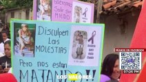 Marchan en Siguatepeque exigiendo justicia por el asesinato de una anciana en Candelaria, Lempira
