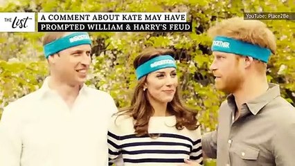 A Comment About Kate May Have Prompted William & Harry's Feud