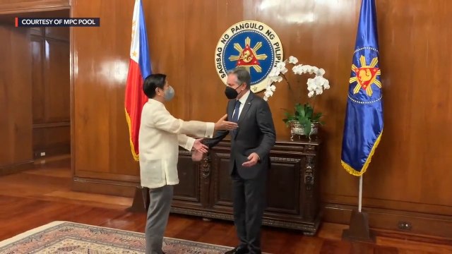 President Marcos welcomes US State Secretary Blinken to the Philippines