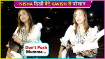 Nisha Rawal Gets IRRITATED With Son Kavish, Pushes Her In Front Of The Media