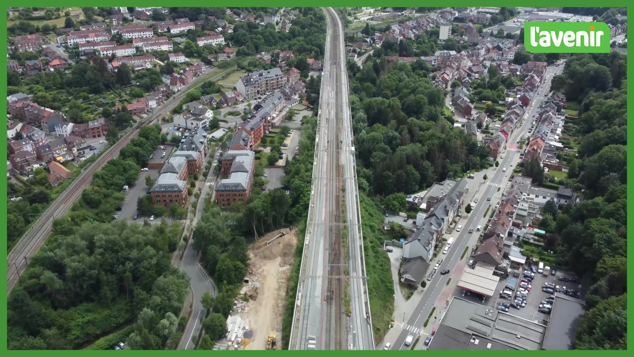 Le Brabant Wallon vu du ciel : La gare d’Ottignies