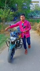 New mathode of Bike ride. When oil crisis moment. এখন থেকে বাইক এভাবে চালাইতে হইবো