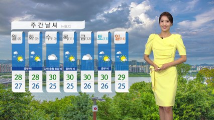 [날씨] 내일 '입추' 무더위...곳곳 소나기 / YTN