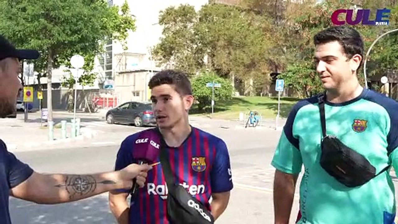 La afición del Barça contesta a Culemanía en la presentación de Lewandowski / CULEMANÍA