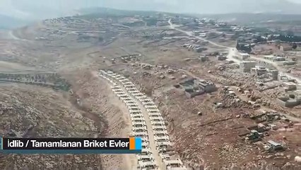 Süleyman Soylu, İdlib'te inşa edilen briket evlerin görüntüsünü paylaştı: Yıl sonuna kadar hedef 100 bin 603