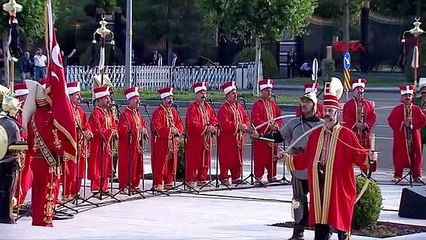 Cumhurbaşkanlığı Muhafız Alayı'nın gösterisine vatandaşlardan yoğun ilgi
