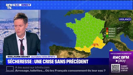 Météo: des anomalies de températures prévues jusqu'au lundi 15 août et de plus en plus de communes en restriction d'eau