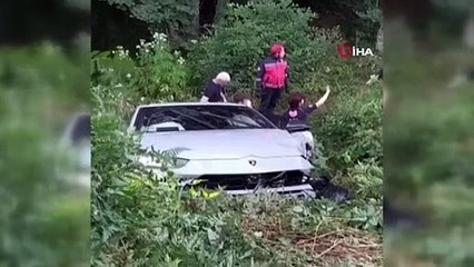 Yayla yolunda lüks ciplerin karıştığı milyonluk kaza
