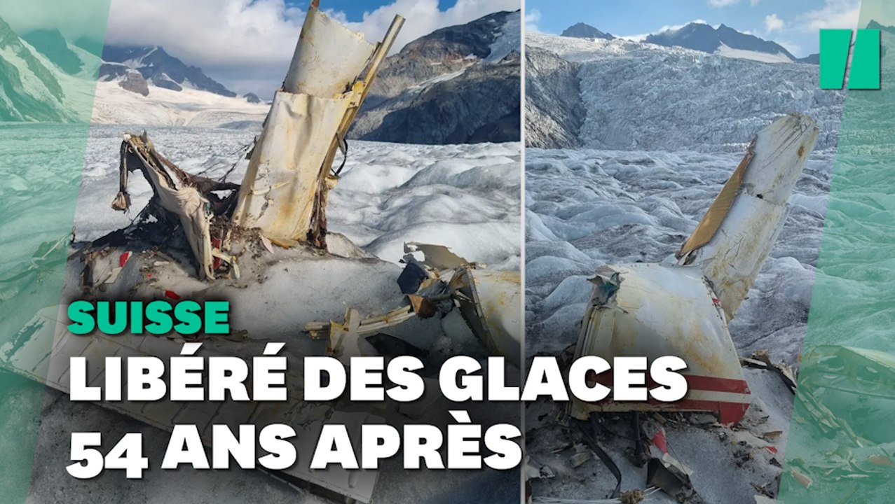 L’épave d’un avion retrouvée sur un glacier suisse 54 ans après son crash