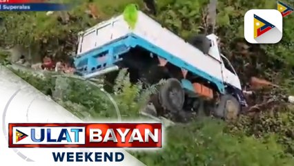 Isa patay, 11 sugatan nang mahulog sa bangin ang sinasakyang truck sa Bislig City, Surigao del Sur