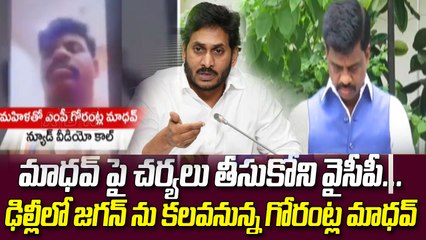 ఇప్పటివరకు మాధవ్ పై చర్యలు తీసుకోని వైసీపీ ..ఢిల్లీలో జగన్ ను కలవనున్న గోరంట్ల మాధవ్ | ABN Telugu