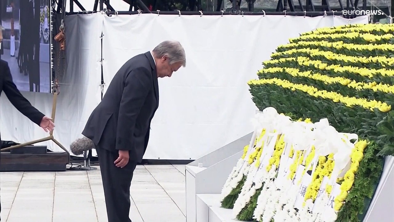 Guterres warnt bei Hiroshima-Gedenkfeier vor 'Spiel mit geladener Waffe'