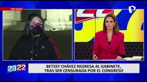 Betssy Chávez niega que su retorno al gabinete sea un acto de provocación al Congreso