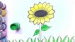 How To Draw Sunflower For Kids l Drawing and Coloring For Kids l Drawing Coloring Art