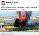 Andria: incendio vicino alle case in zona via Bisceglie VIDEO su https://www.videoandria.com/