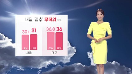 [날씨] 내일 '입추' 무더위... 곳곳 소나기 / YTN