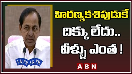 హిరణ్యకశిపుడుకే దిక్కు లేదు.. వీళ్ళు ఎంత ! _ KCR __ ABN Telugu