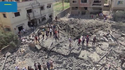 Israel destruye tres edificios residenciales en Gaza