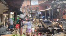 Cerca de 600 familias damnificadas por creciente de quebrada en Bello, Antioquia
