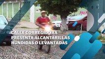 Calle Corregidora presenta alcantarillas hundidas o levantadas | CPS Noticias Puerto Vallarta