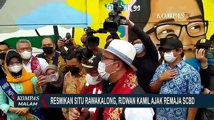 Resmikan Situ Rawa Kalong di Depok, Ridwan Kamil Ajak Remaja SCBD Bonge
