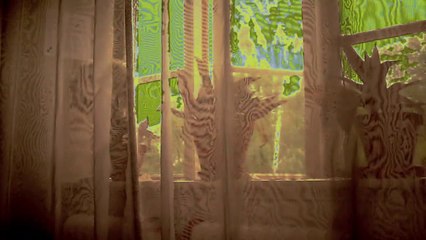 When the curtain makes patterns