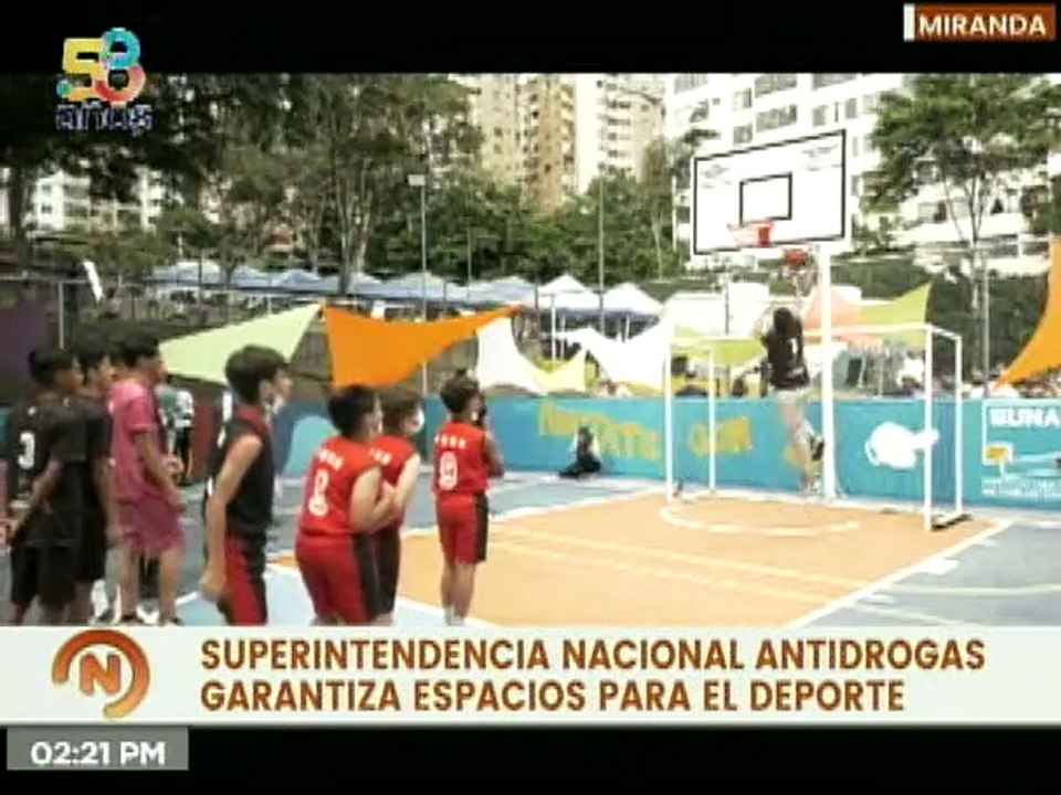 Miranda | SUNAD reinaugura cancha deportiva en el sector Loma Alta del municipio Sucre