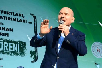 Bakan Soylu binlerce kişinin önünde böyle bağırdı: Seçim akşamı Tayyip Erdoğan'ın önünde diz çökecekler