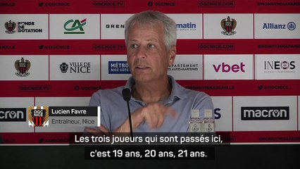 Nice - Favre : "L'objectif, dans 2 ans, être tout le temps dans les trois premiers, voire plus"