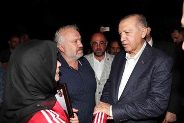 Cumhurbaşkanı Erdoğan, şehit ailesini ziyaret etti