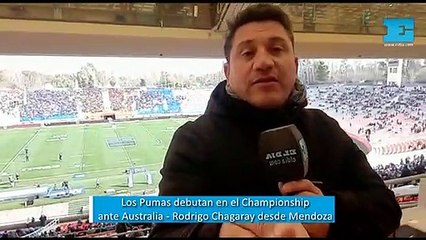 EL DIA en Mendoza: los Pumas debutan en el Championship ante Australia