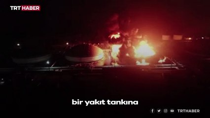 Küba'da yakıt tankına yıldırım düştü