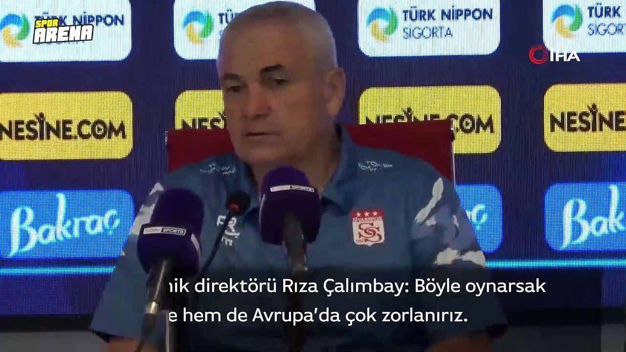 Rıza Çalımbay: "Böyle oynarsak hem Türkiye’de hem de Avrupa’da çok zorlanırız"